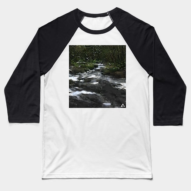 Running Streams Baseball T-Shirt by Avedaz